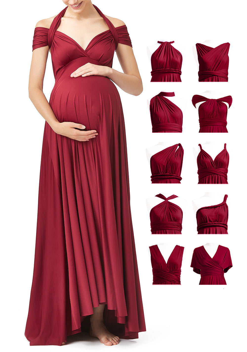 Multiway Convertible Maternity Infinity Dress