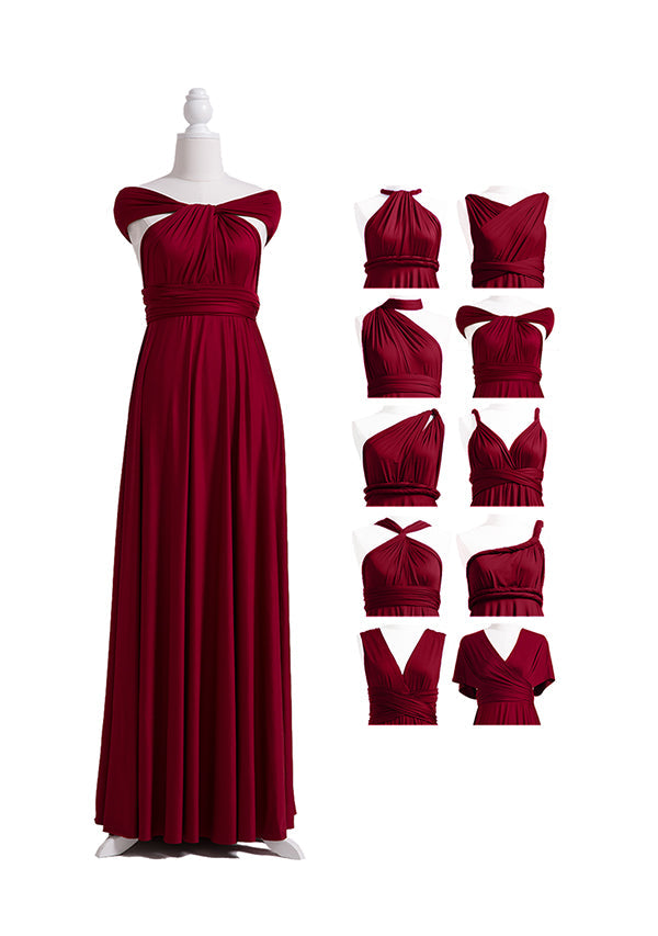 72Styles Burgundy Wine Multiway Convertible Infinity Dress