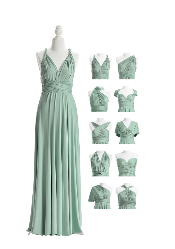 72Styles Sage Green Multiway Infinity Dress