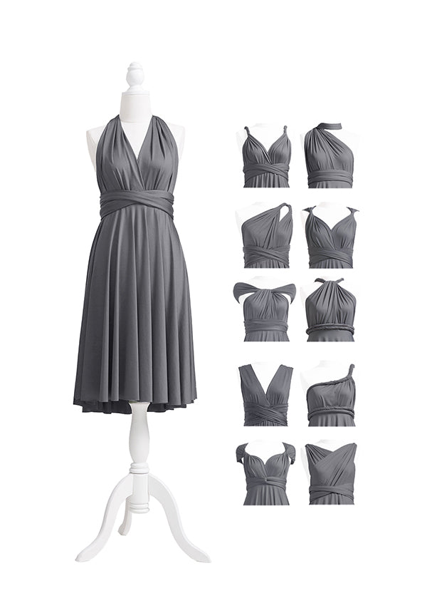 72styles Charcoal Grey Multiway Infinity Dress