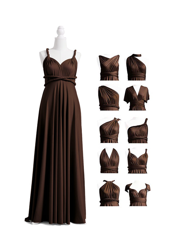 Dark Brown Multiway Infinity Dress
