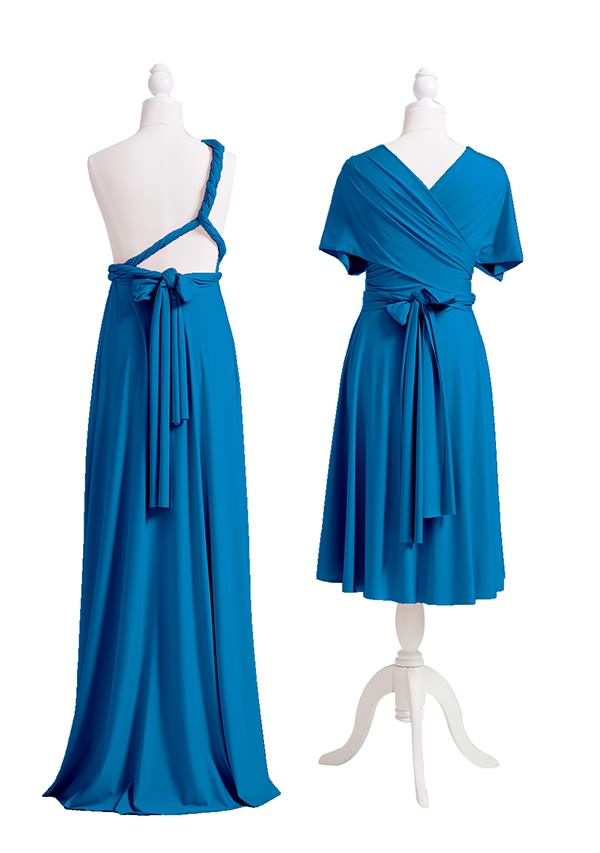 Teal Blue Multiway Infinity Dress