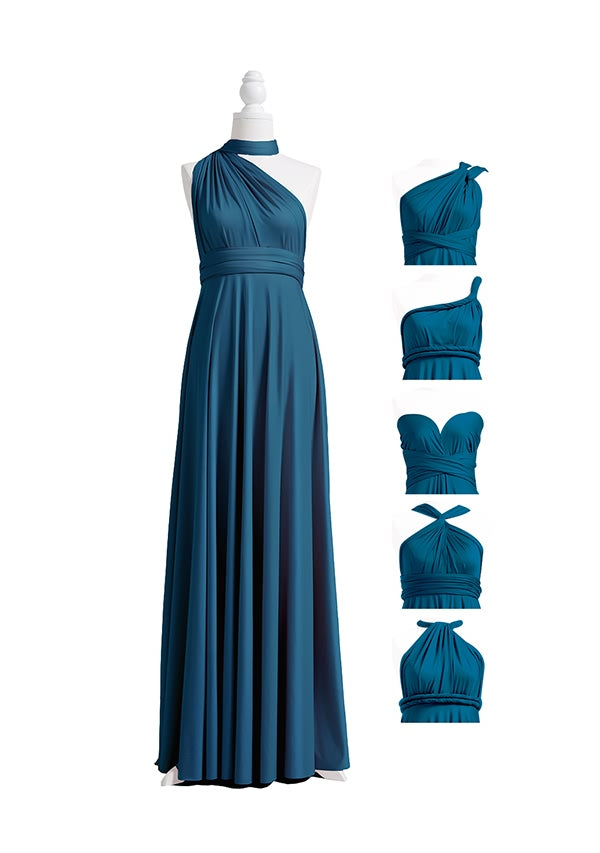 Teal Blue Multiway Infinity Dress