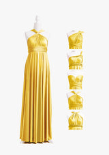 Gold Yellow Long Multiway Convertible Infinity Dress