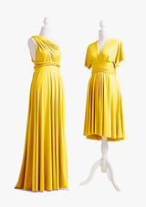 Gold Yellow Multiway Convertible Infinity Dress