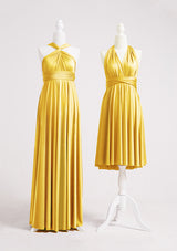 Gold Yellow Multiway Convertible Infinity Dress