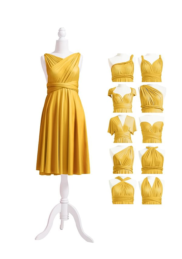 Mustard Yellow Multiway Infinity Dress