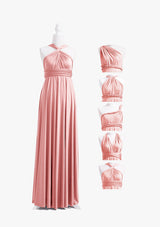 Rose Gold Long Multiway Infinity Dress