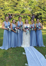 Dusty Blue Multiway Convertible Infinity Dress