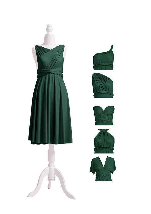 Dark Green Multiway Infinity Dress